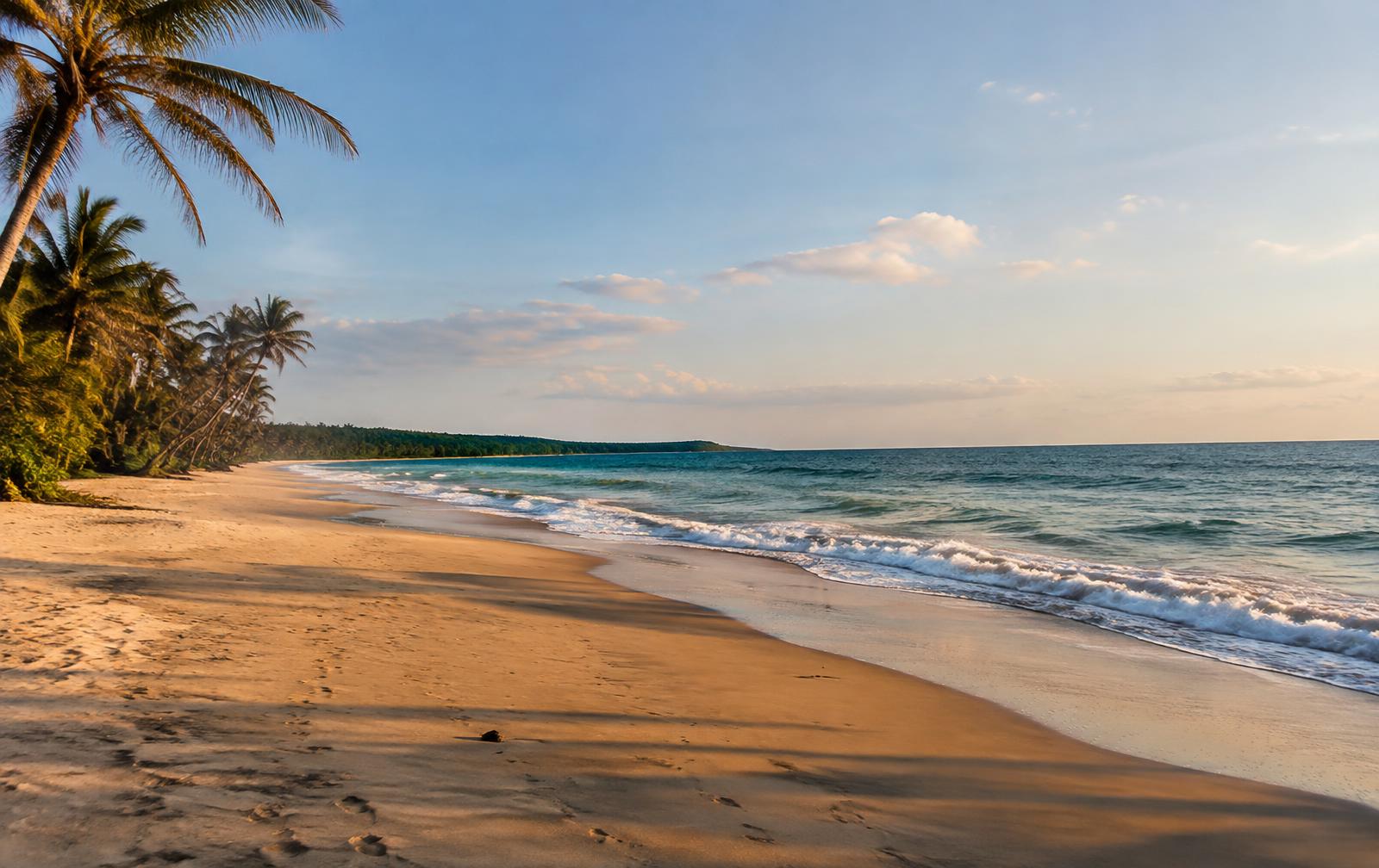 Quiet beach near Pomene